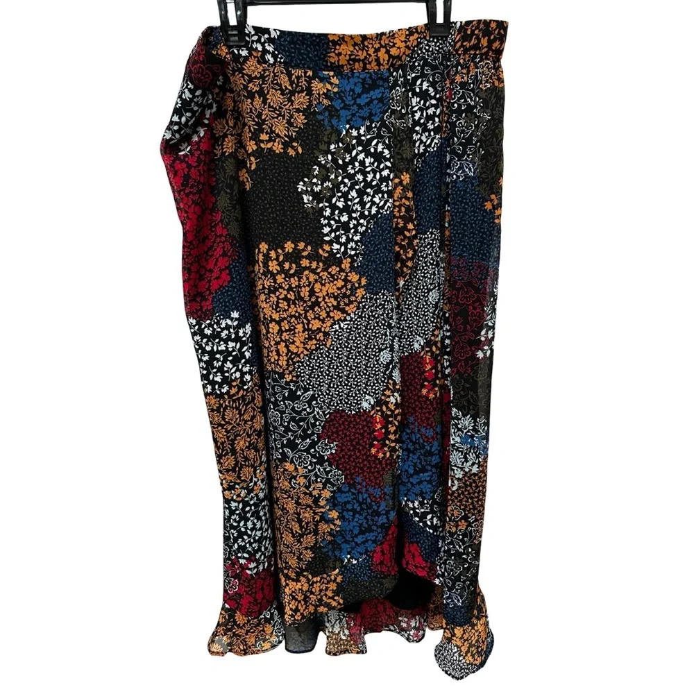 Maurices Patchwork Maxi Skirt - Boho Floral Multicolour XXL - Picture 3 of 16